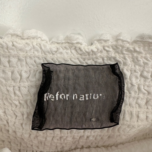 Reformation Linen Blend Blouse, S - Picture 2 of 5